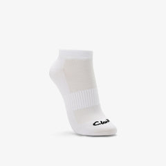 Sports Ankle Socks 3 Pack Size 2-8 White | Clarks online - Women