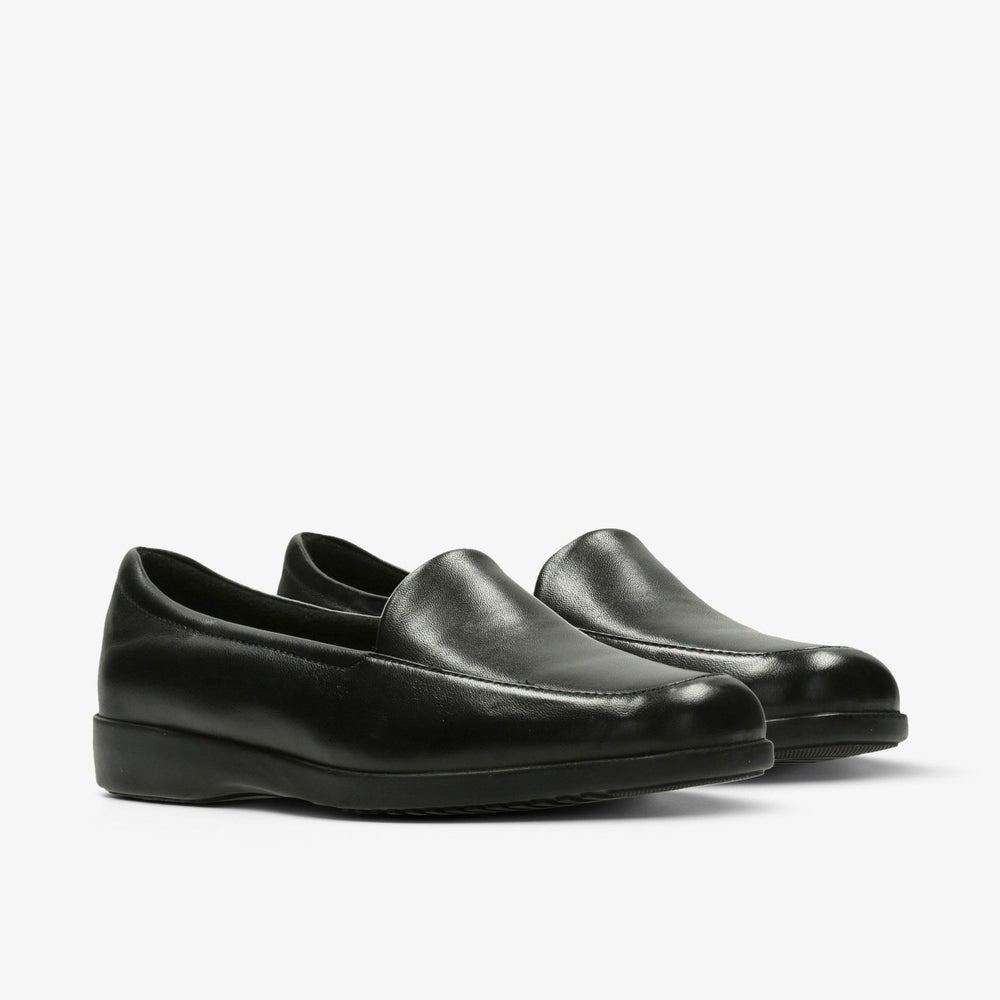 Georgia Loafer Black Leather | Clarks for sale - Women