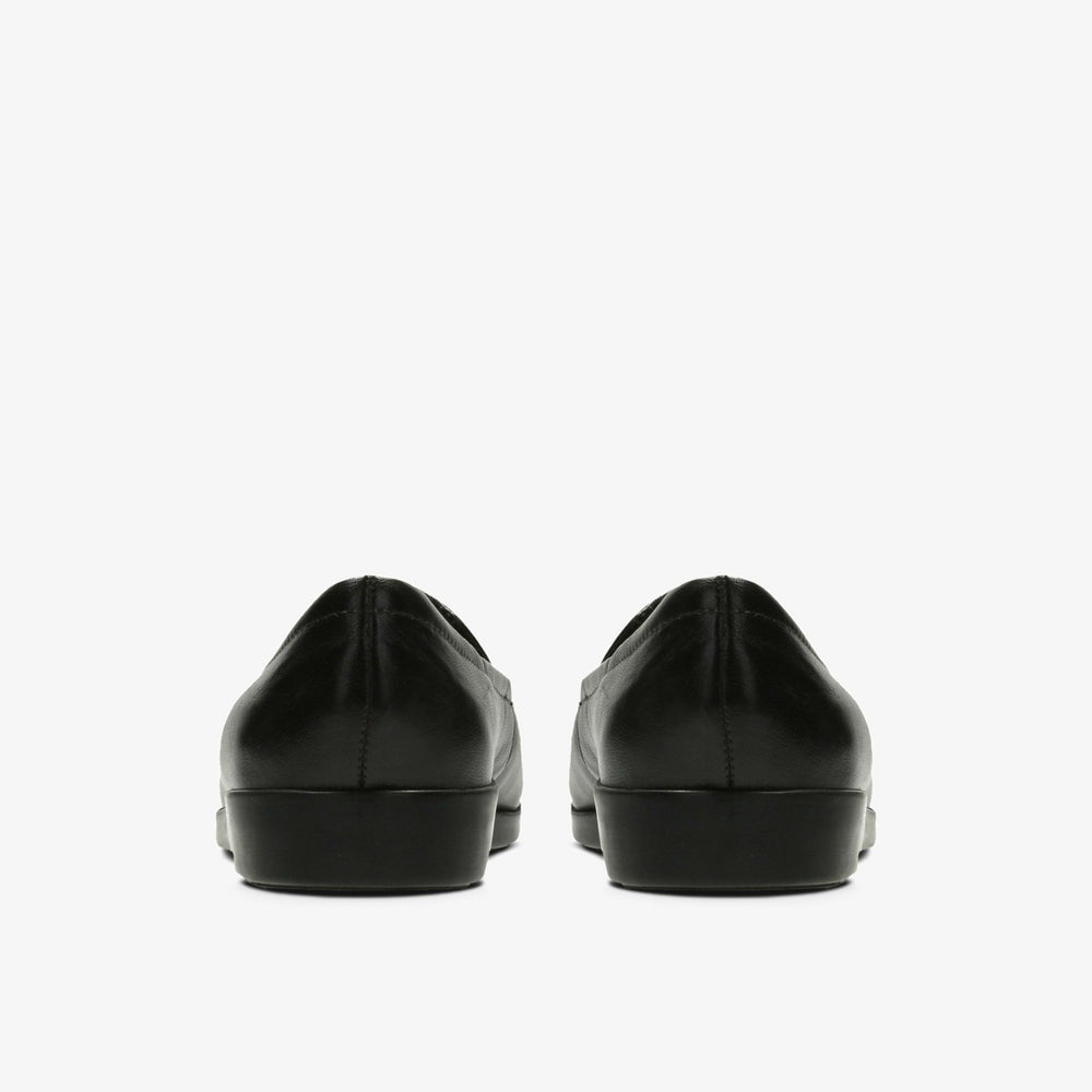 Georgia Loafer Black Leather | Clarks for sale - Women