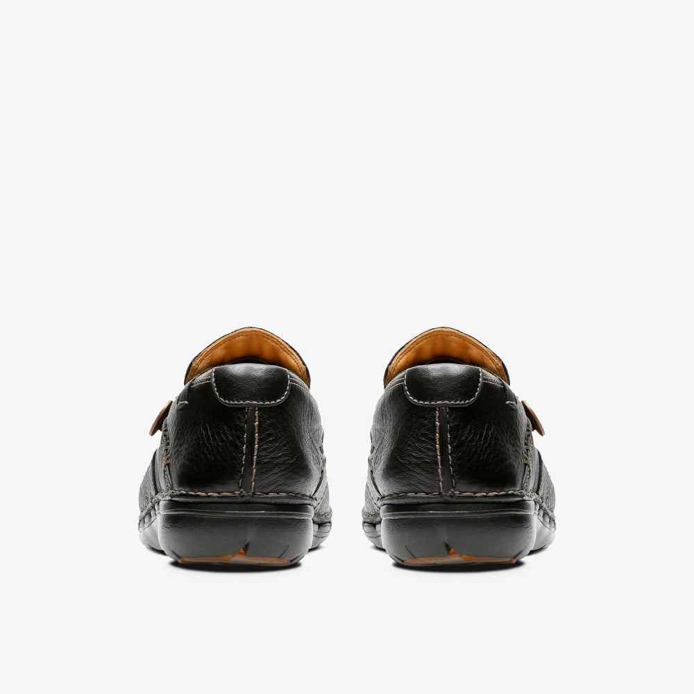 Un Loop Black Leather | Clarks online - Women