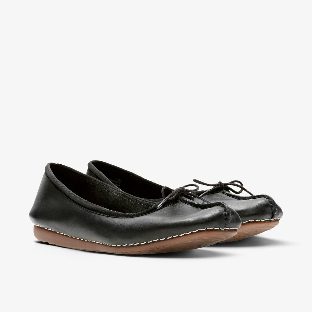 Freckle Ice Black Leather | Clarks discount - Women