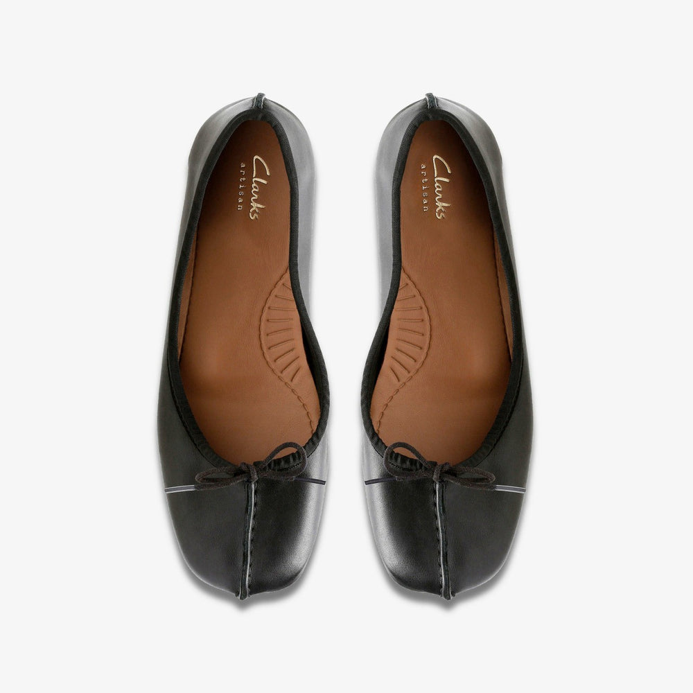 Freckle Ice Black Leather | Clarks discount - Women