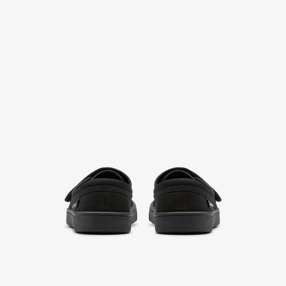 Hopper Run Black Fabric | Clarks discount - Kids
