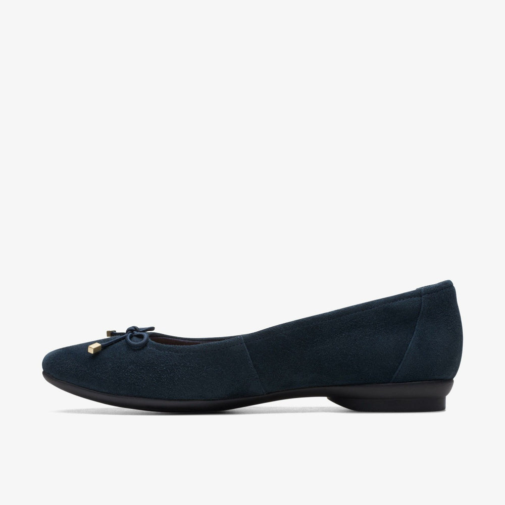 Candra Light Navy Suede | Clarks online - Women