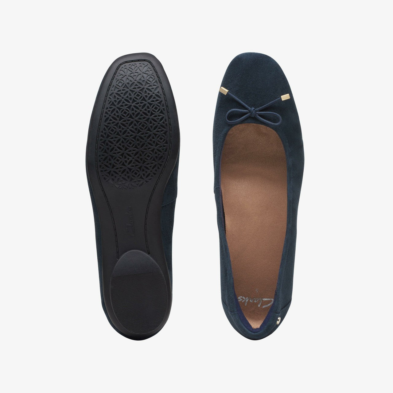 Candra Light Navy Suede | Clarks online - Women