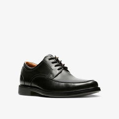 Un Aldric Park Black Leather | Clarks on Sale - Men
