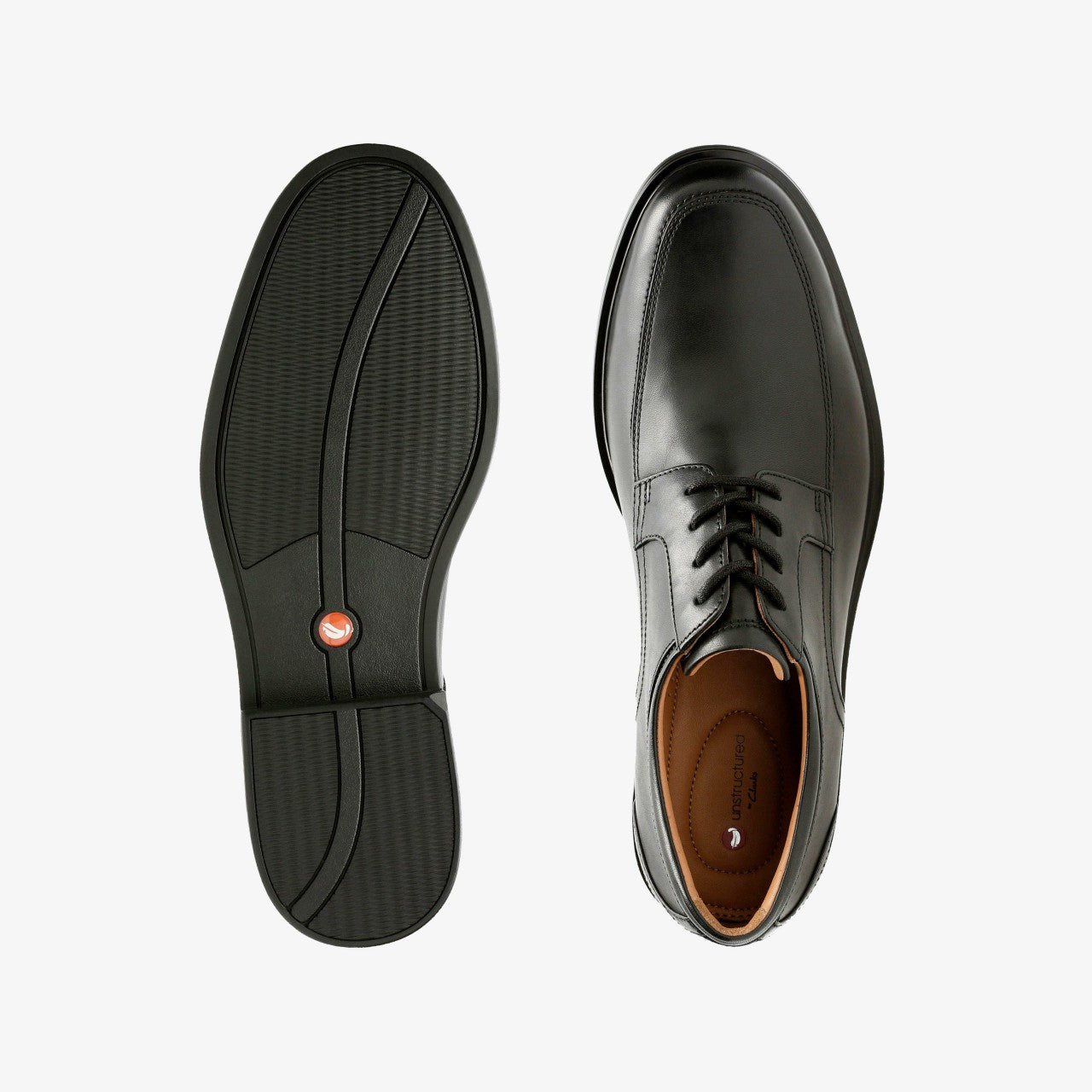 Un Aldric Park Black Leather | Clarks on Sale - Men