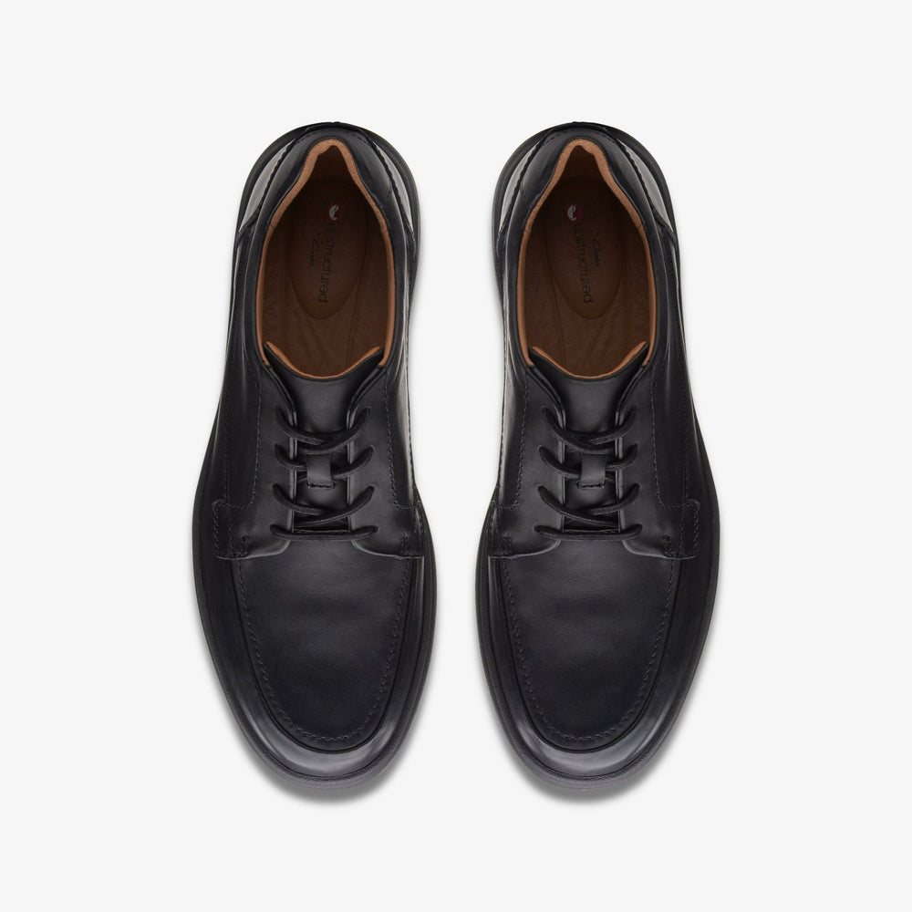 Un Abode Ease Black Leather | Clarks discount - Men