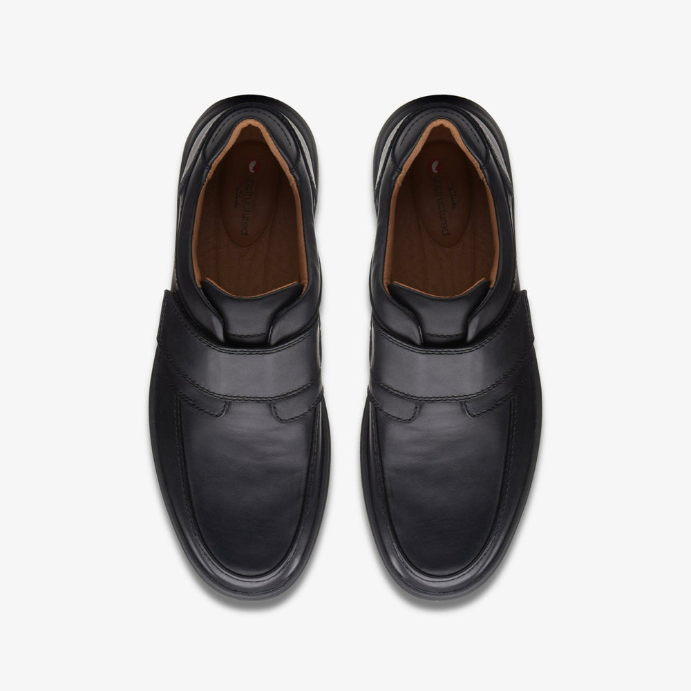 Un Abode Strap Loafer Black Leather | Clarks outlet - Men