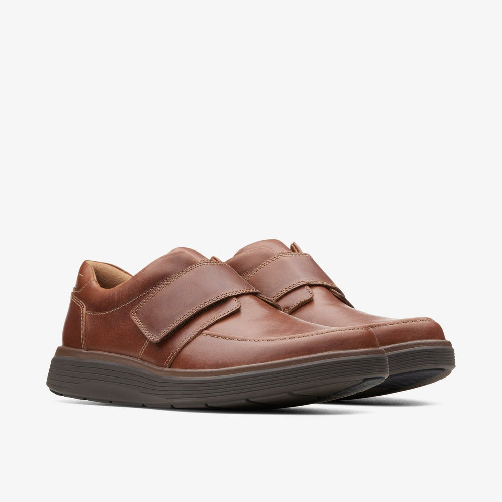 Un Abode Strap Loafer Dark Tan Leather | Clarks Sale - Men