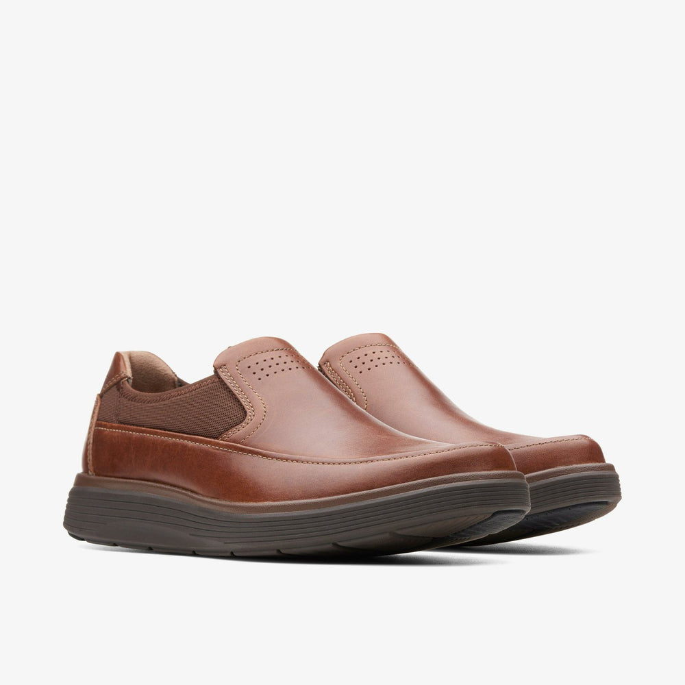 Un Abode Go Loafer Dark Tan Leather | Clarks discount - Men