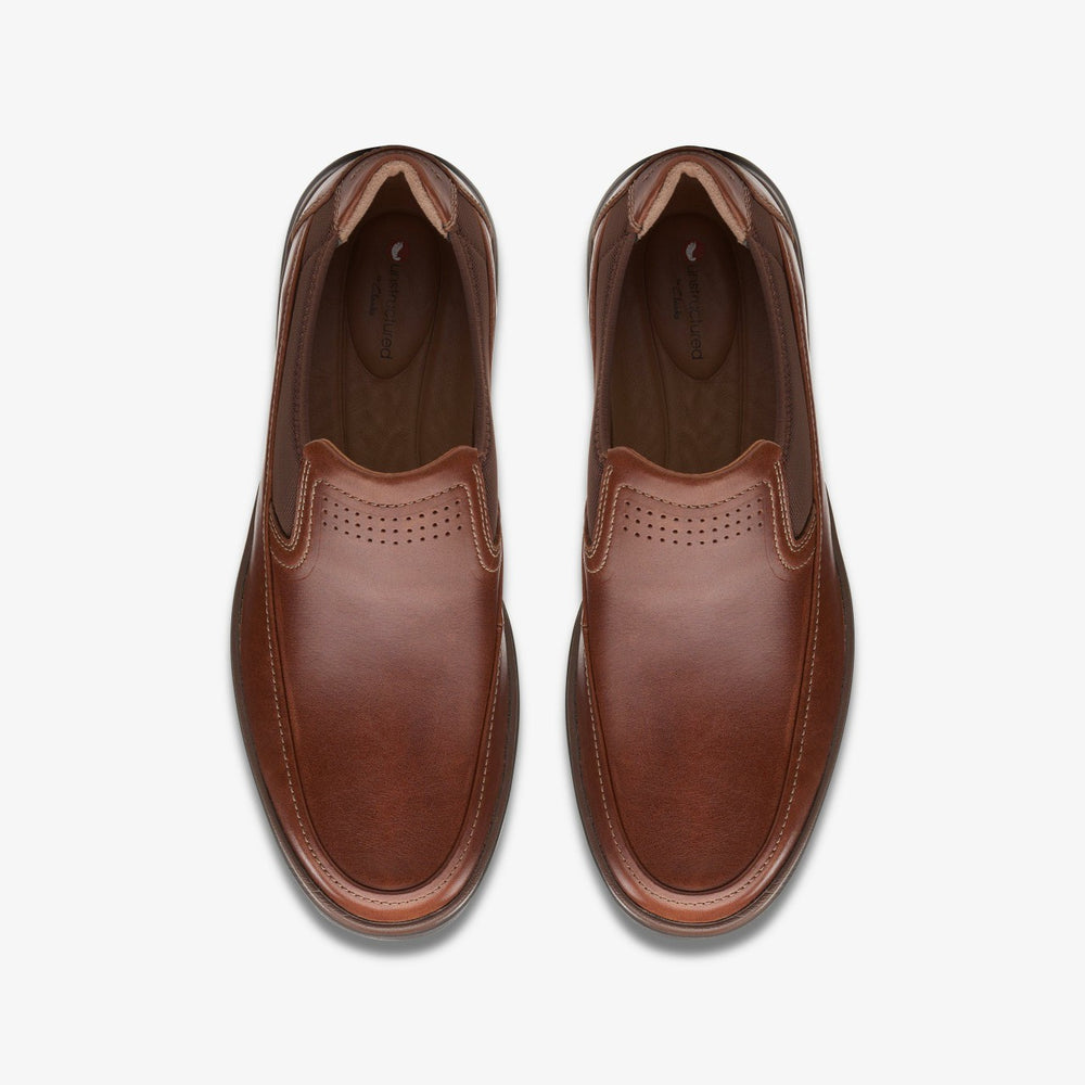 Un Abode Go Loafer Dark Tan Leather | Clarks discount - Men