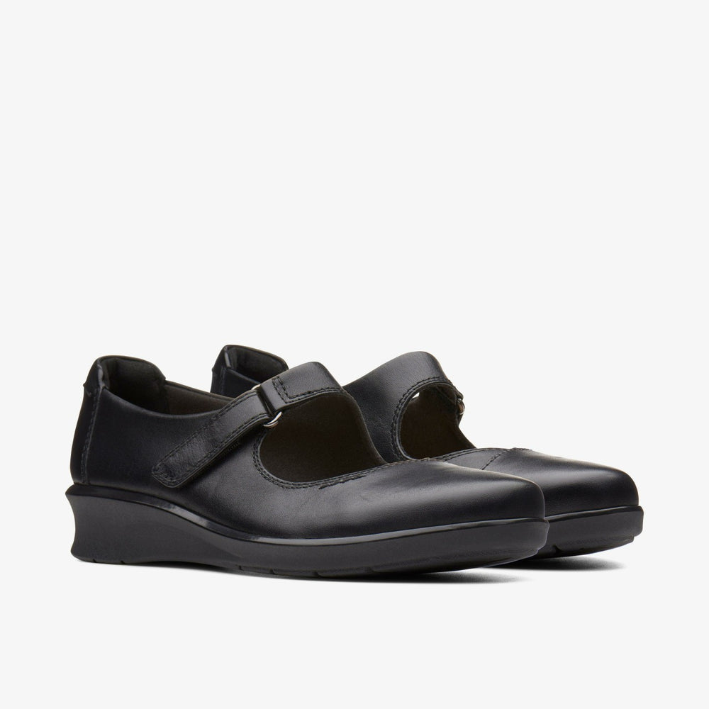Hope Henley Black Leather | Clarks discount - Women