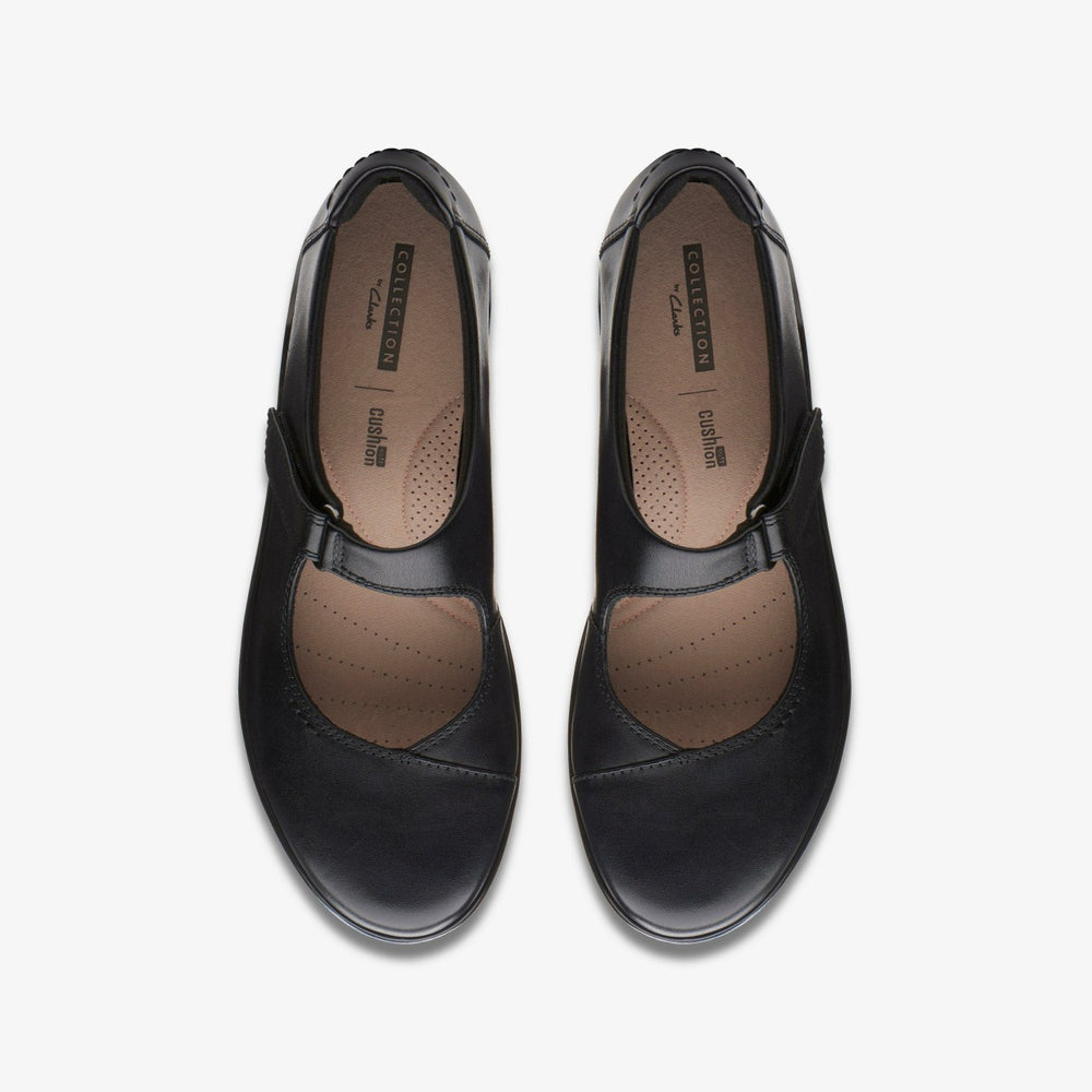 Hope Henley Black Leather | Clarks discount - Women