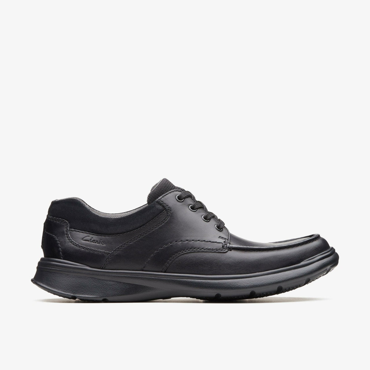 Cotrell Edge Black Smooth Leather | Clarks online - Men