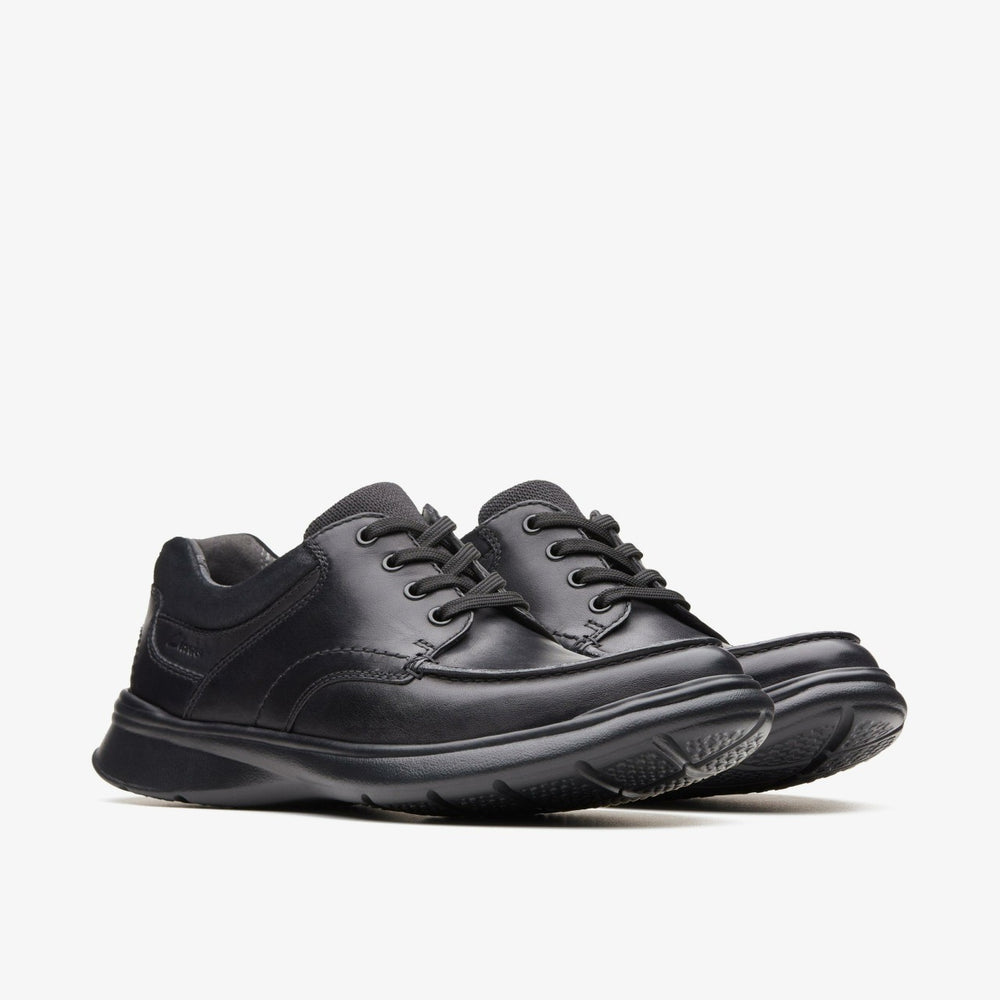 Cotrell Edge Black Smooth Leather | Clarks online - Men