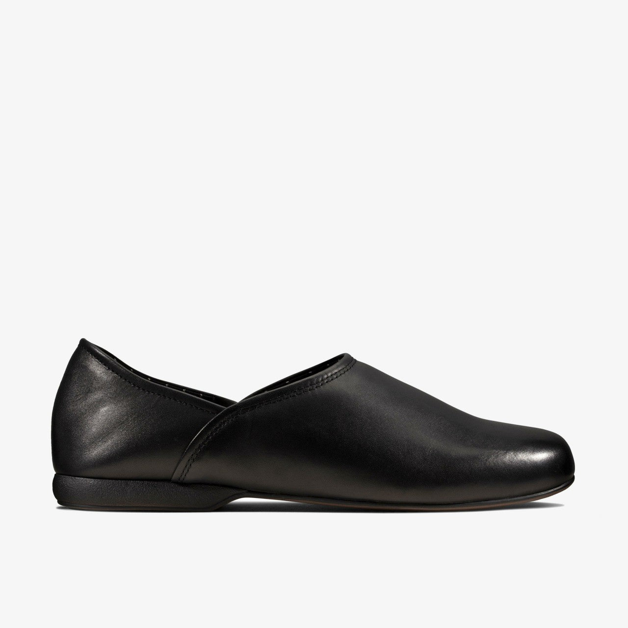 Harston Elite Slipper Black Leather | Clarks outlet - Men