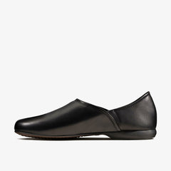 Harston Elite Slipper Black Leather | Clarks outlet - Men