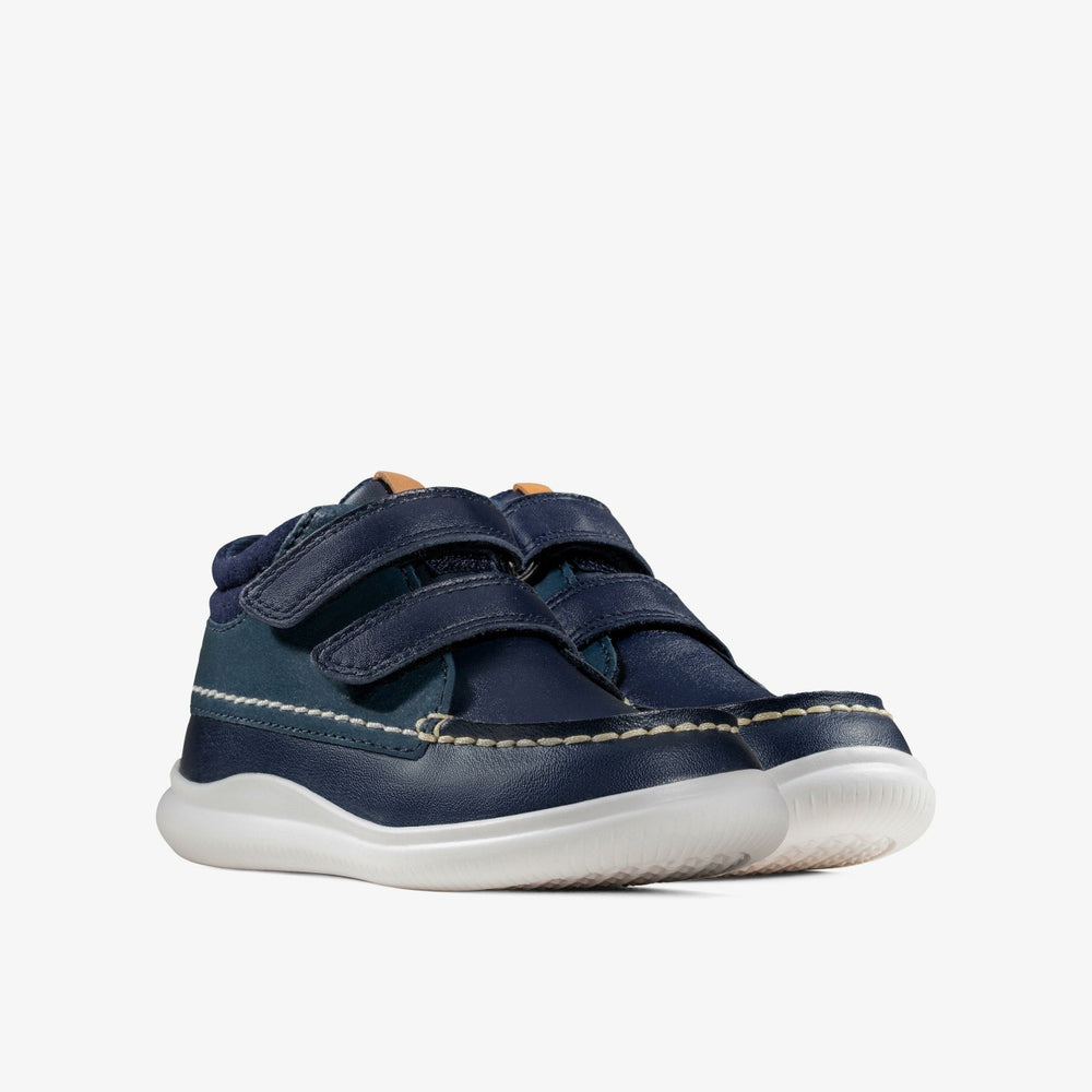 Crest Tuktu Toddler Navy Leather | Clarks on Sale - Kids