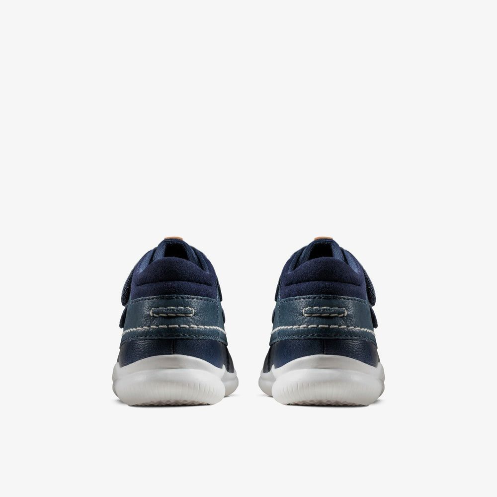 Crest Tuktu Toddler Navy Leather | Clarks on Sale - Kids