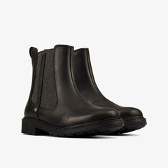 Astrol Orin Kid Black Leather | Clarks Sale - Kids