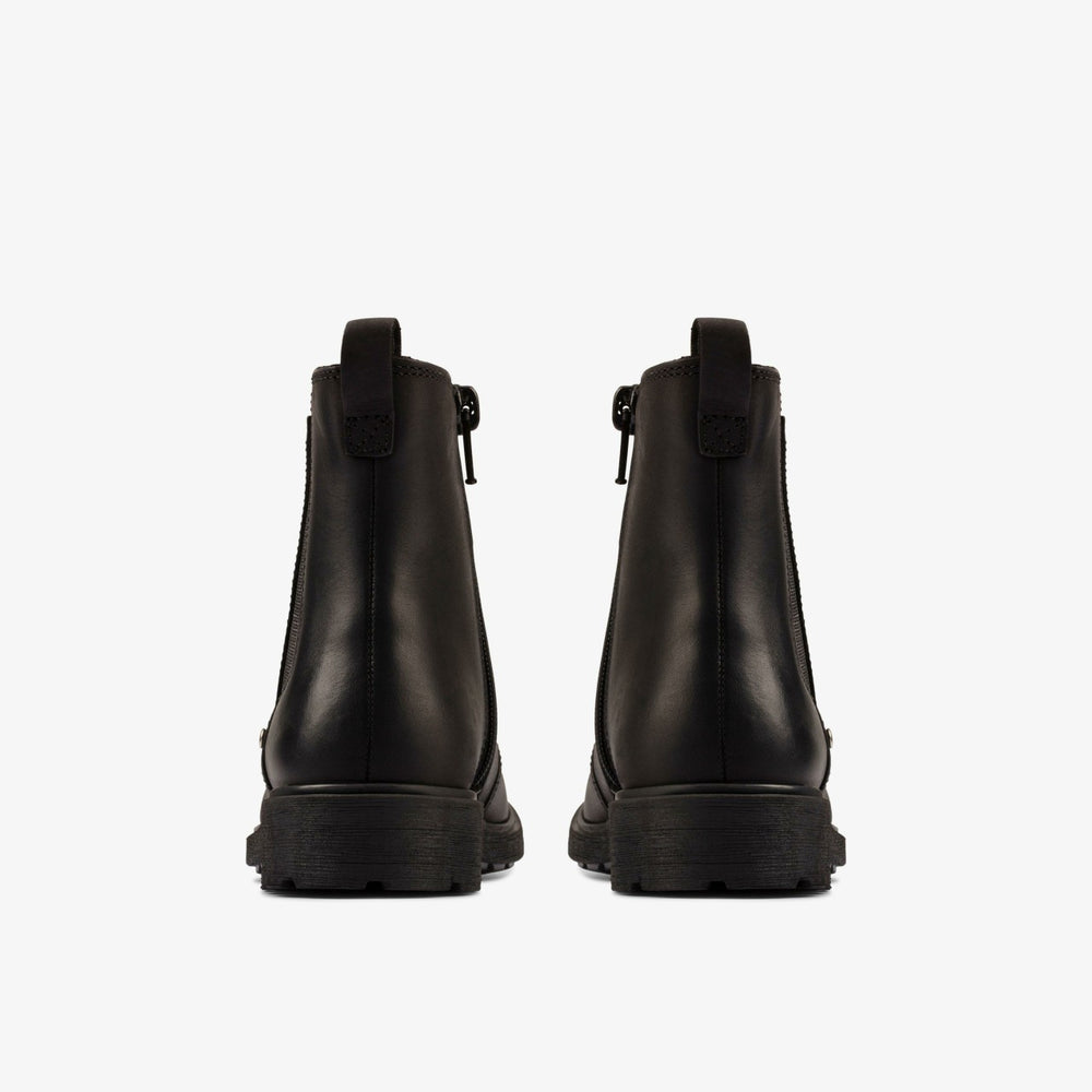 Astrol Orin Kid Black Leather | Clarks Sale - Kids