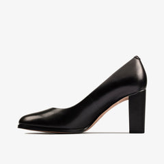 Kaylin Cara 2 Black Leather | Clarks discount - Women