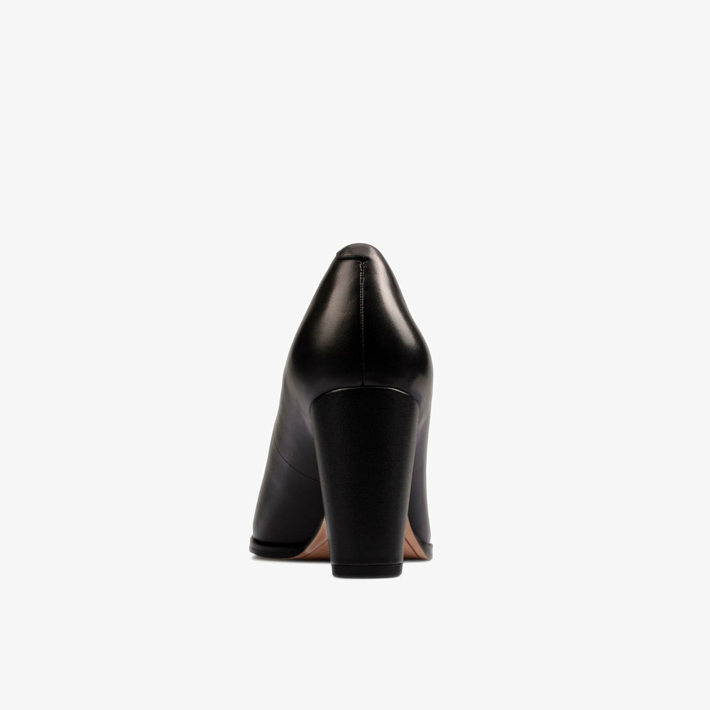 Kaylin Cara 2 Black Leather | Clarks discount - Women