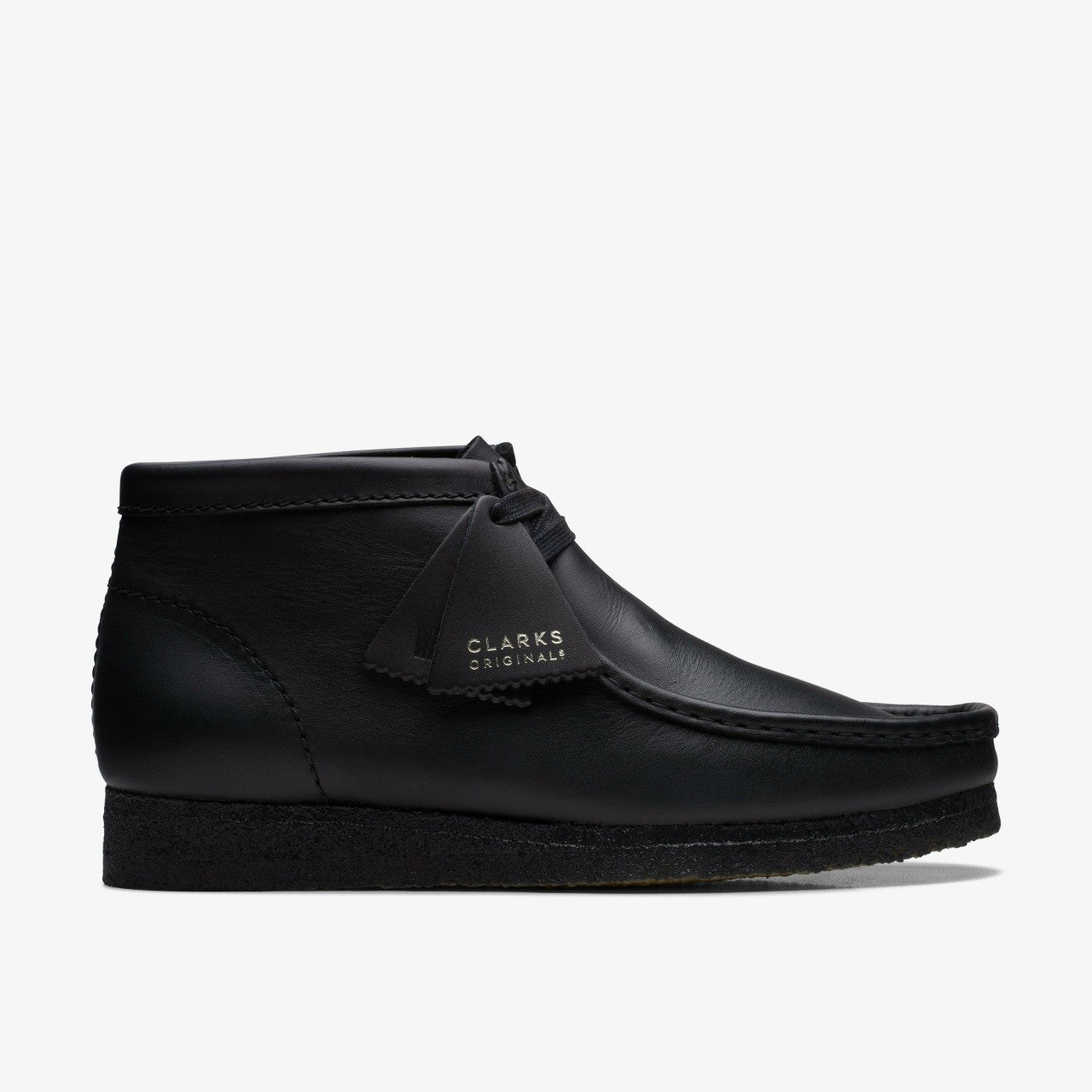 Wallabee Boot Black Leather | Clarks discount - Men
