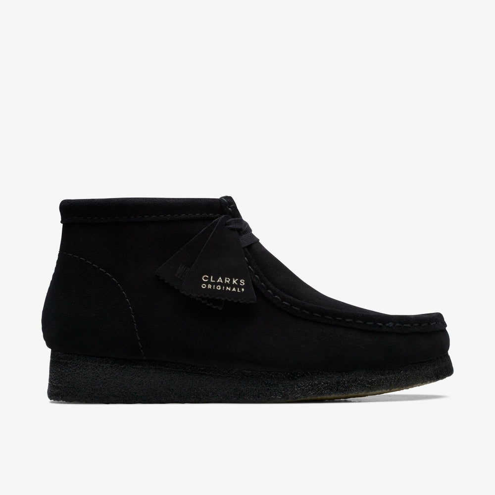 Wallabee Boot Black Suede | Clarks for sale - Men