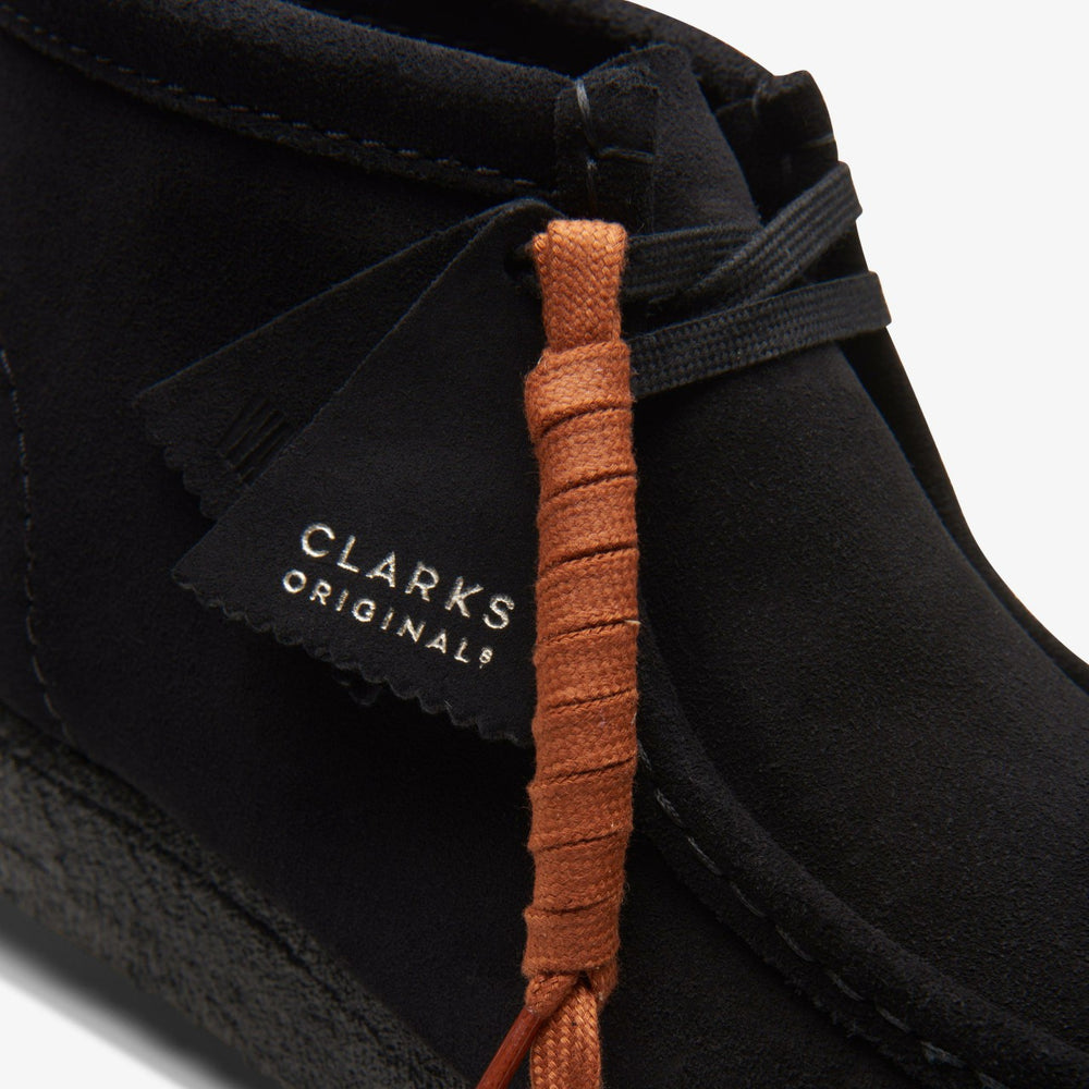 Wallabee Boot Black Suede | Clarks for sale - Men