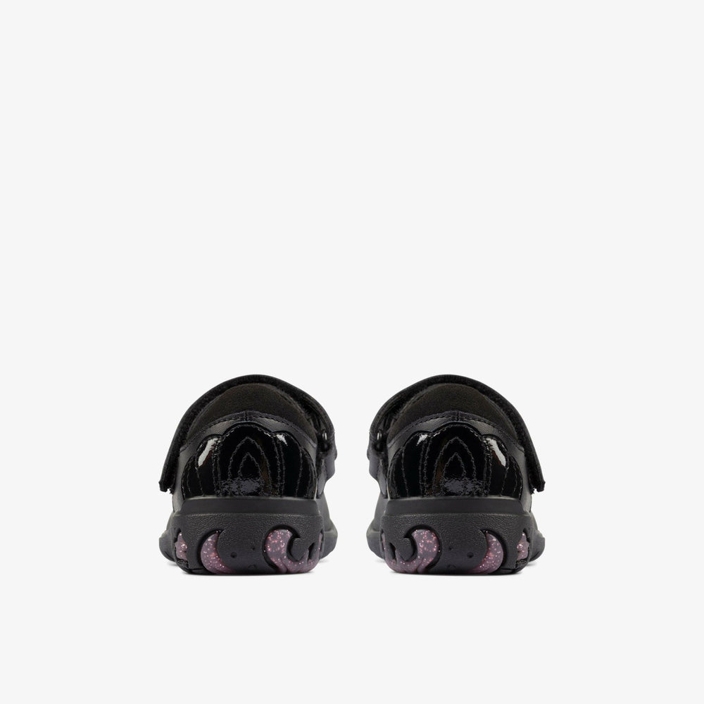 Sea Shimmer Toddler Black Leather | Clarks on Sale - Kids