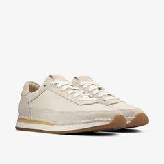 Craft Run Lace White Suede | Clarks outlet - Women