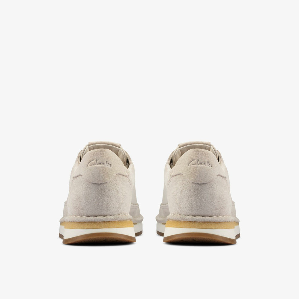 Craft Run Lace White Suede | Clarks outlet - Women