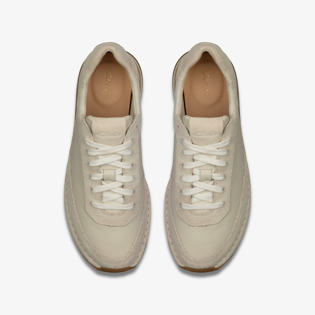 Craft Run Lace White Suede | Clarks outlet - Women