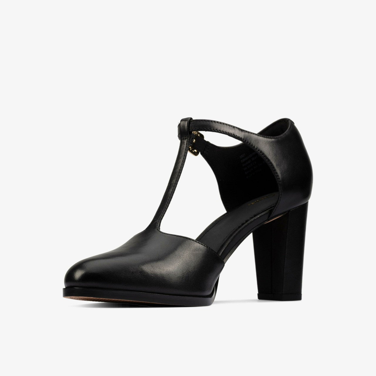 Kaylin 85 T Bar Black Leather | Clarks online - Women