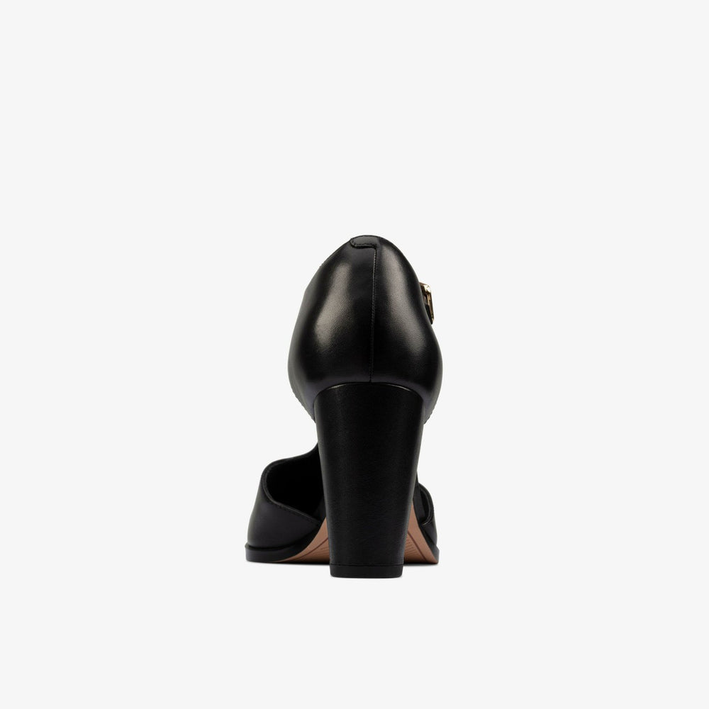Kaylin 85 T Bar Black Leather | Clarks online - Women