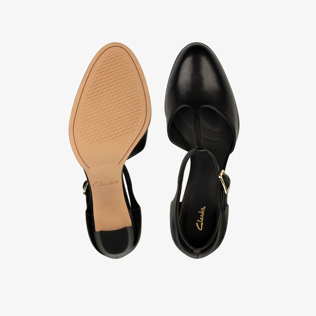 Kaylin 85 T Bar Black Leather | Clarks online - Women