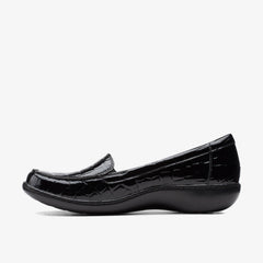 Ashland Jam Black Patent / Crocodile | Clarks on Sale - Women