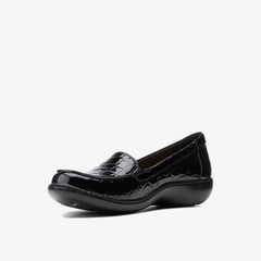Ashland Jam Black Patent / Crocodile | Clarks on Sale - Women