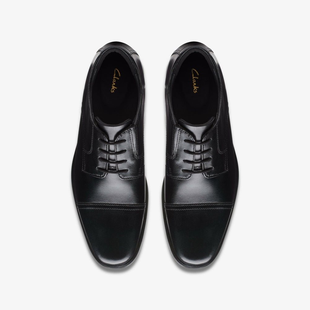 Howard Cap Black Leather | Clarks Sale - Men