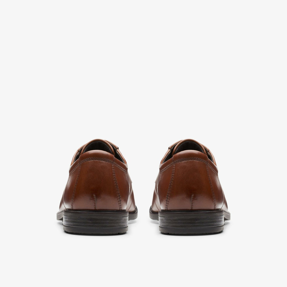 Howard Walk Dark Tan Leather | Clarks for sale - Men