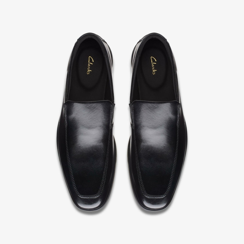 Howard Edge Loafer Black Leather | Clarks for sale - Men