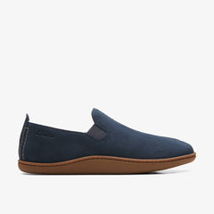 Home Mocc Slipper Navy Suede | Clarks online - Men