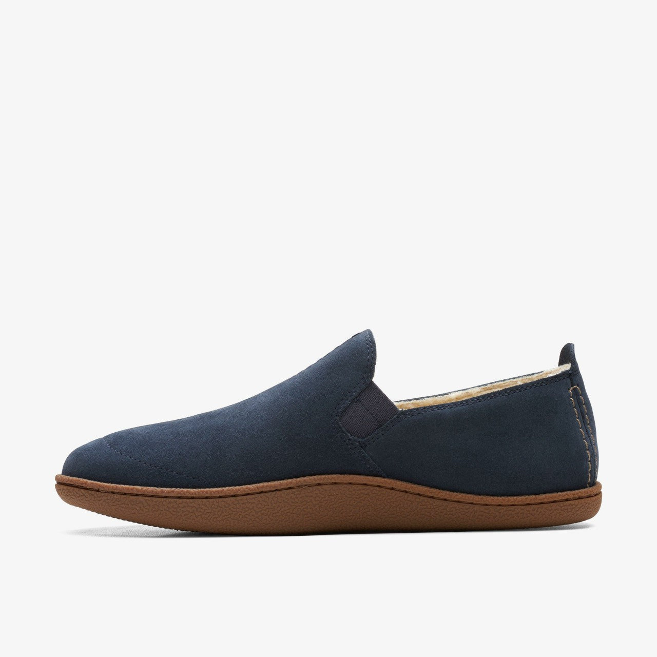Home Mocc Slipper Navy Suede | Clarks online - Men