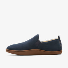 Home Mocc Slipper Navy Suede | Clarks online - Men