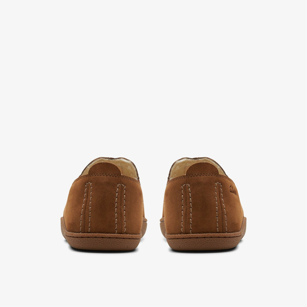 Home Mocc Slipper Tan Suede | Clarks for sale - Men