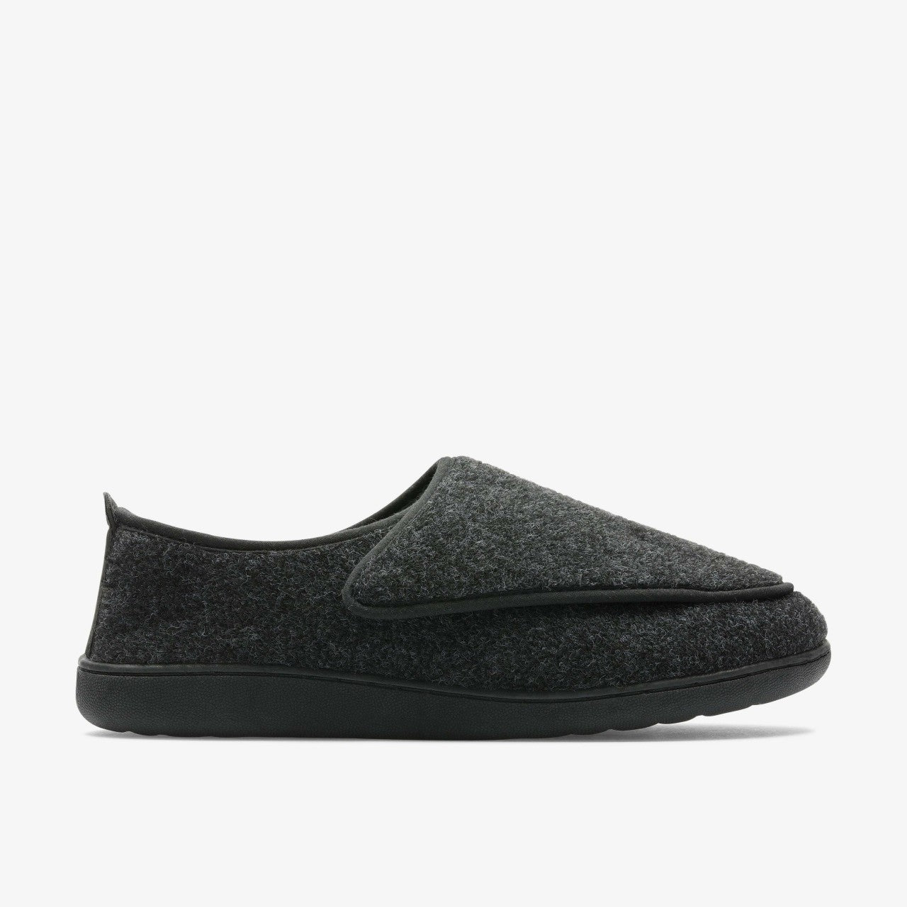 King Riptape Slipper Dark Grey Felt | Clarks for sale - Men