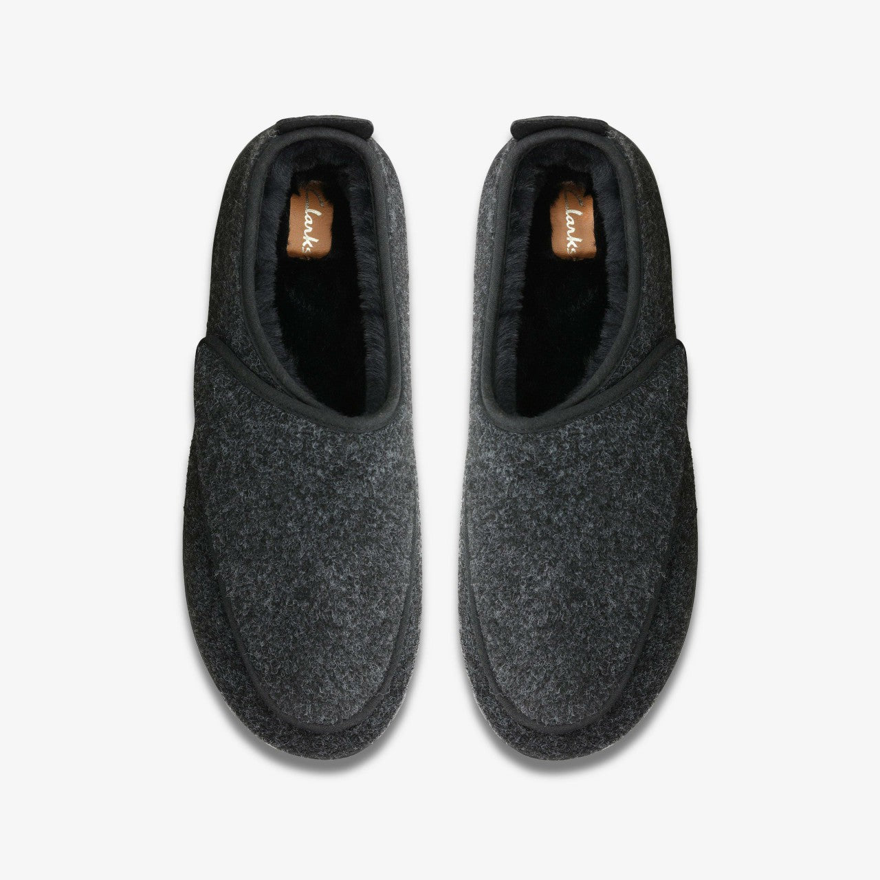 King Riptape Slipper Dark Grey Felt | Clarks for sale - Men