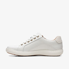 Nalle Lace White Leather | Clarks for sale - Women